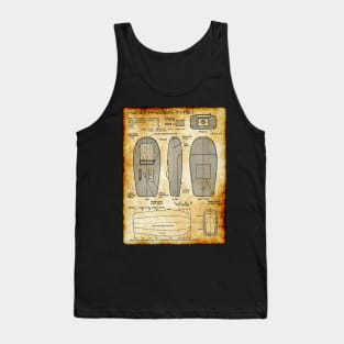 Parchment Showing Landing Party Discrete Pew-Pew Tank Top